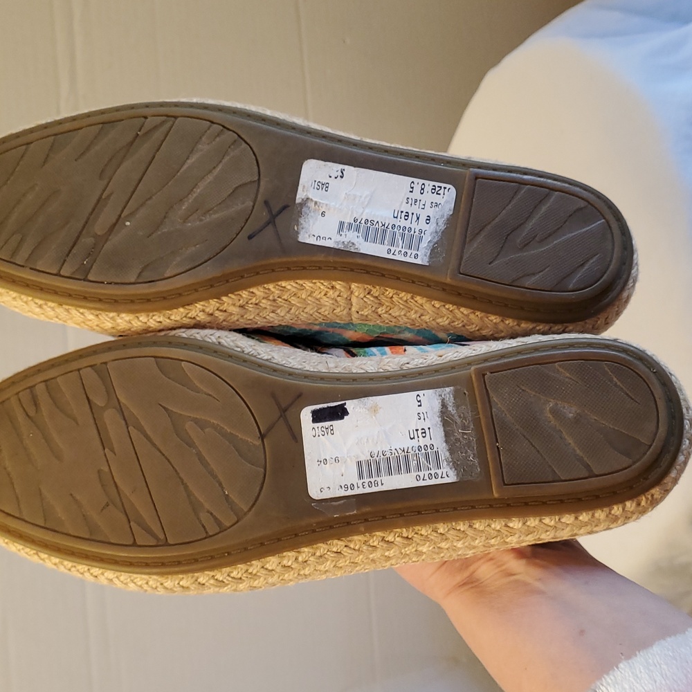 Anne Klein Iflex Stefana Tropical Hawaiian Print Jute Loafers Flats, Size 8.5 M - Picture 7 of 11